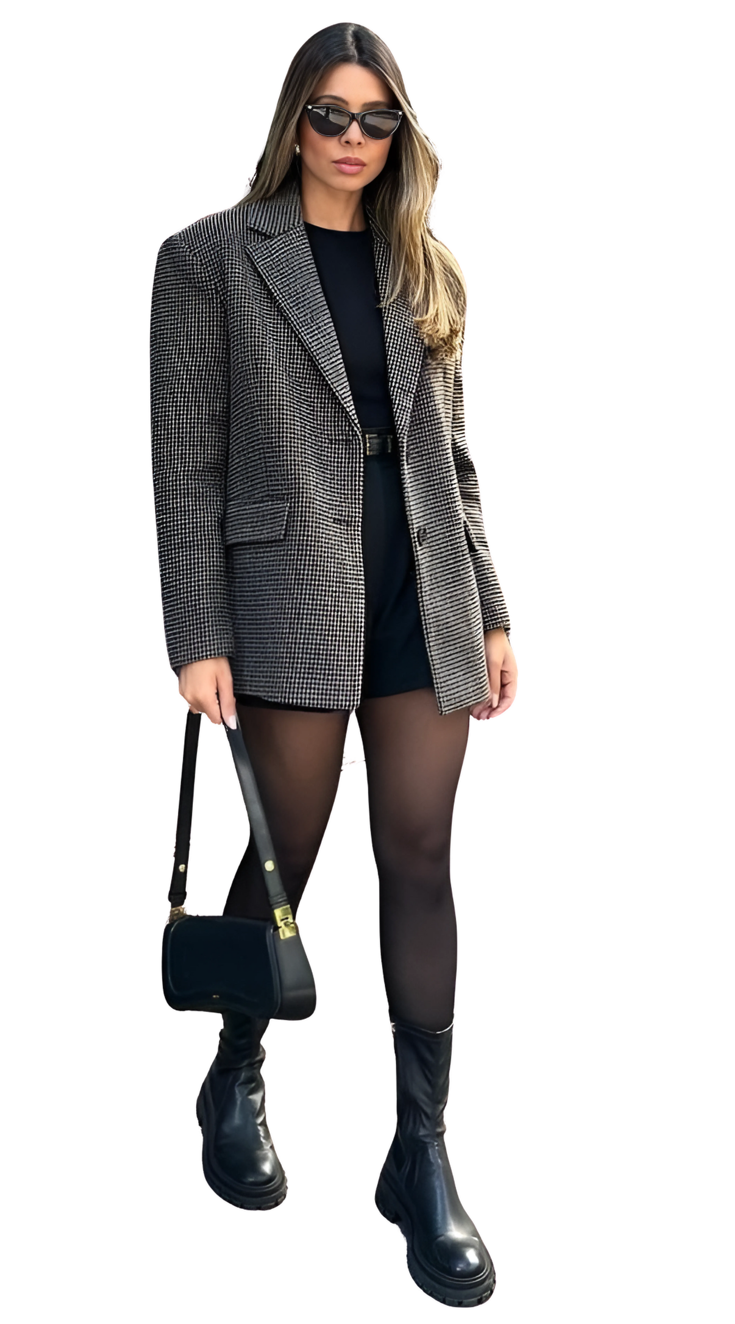 meia calca peluciada feminina - Meia Calça Peluciada